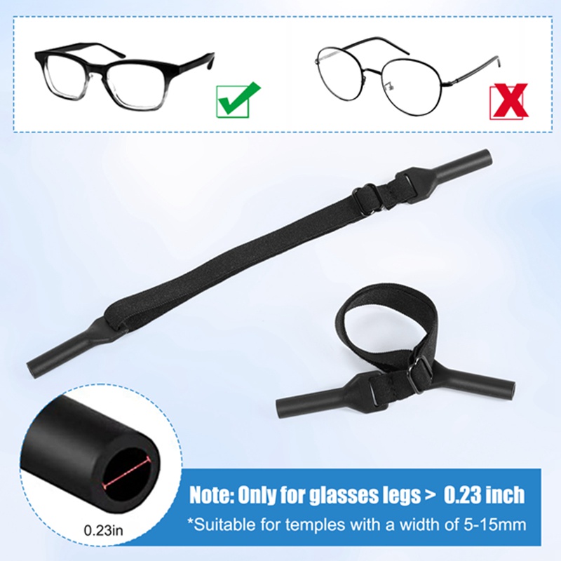 Dây Đeo Kính Có Thể Điều Chỉnh Không Cần Đuôi Phù Hợp Với Mắt Kính Thể Thao Unisex