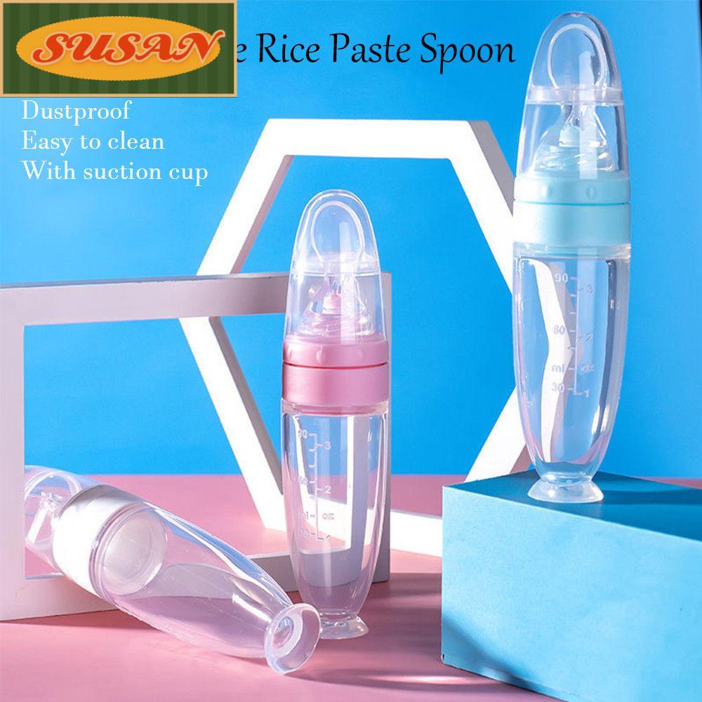 Bình Ăn Dặm Có Muỗng Chống Trượt Đa Năng Cho Trẻ Em