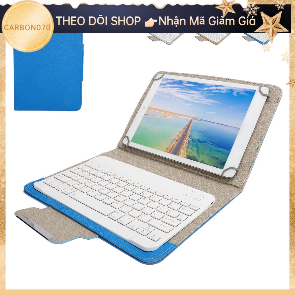 Carbon070 Bộ vỏ máy tính bảng với giá đỡ bảo vệ bàn phím Bluetooth màu trắng Đa năng cho 9 7‑10 1in