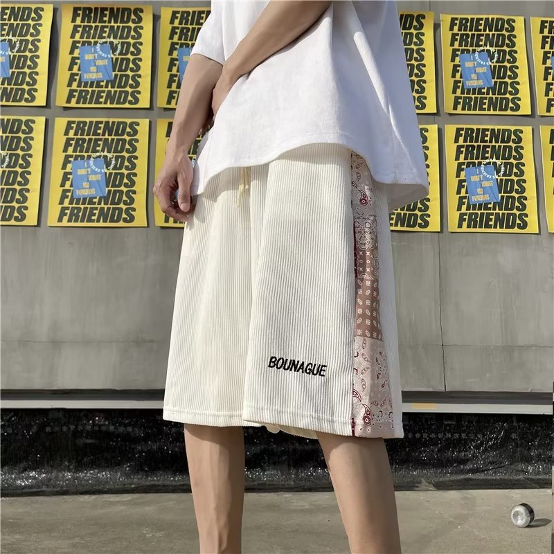 Quần Short Thể Thao Dáng Suông Năng Động Thời Trang Xuân Thu Cho Nam Phong Cách Harajuku