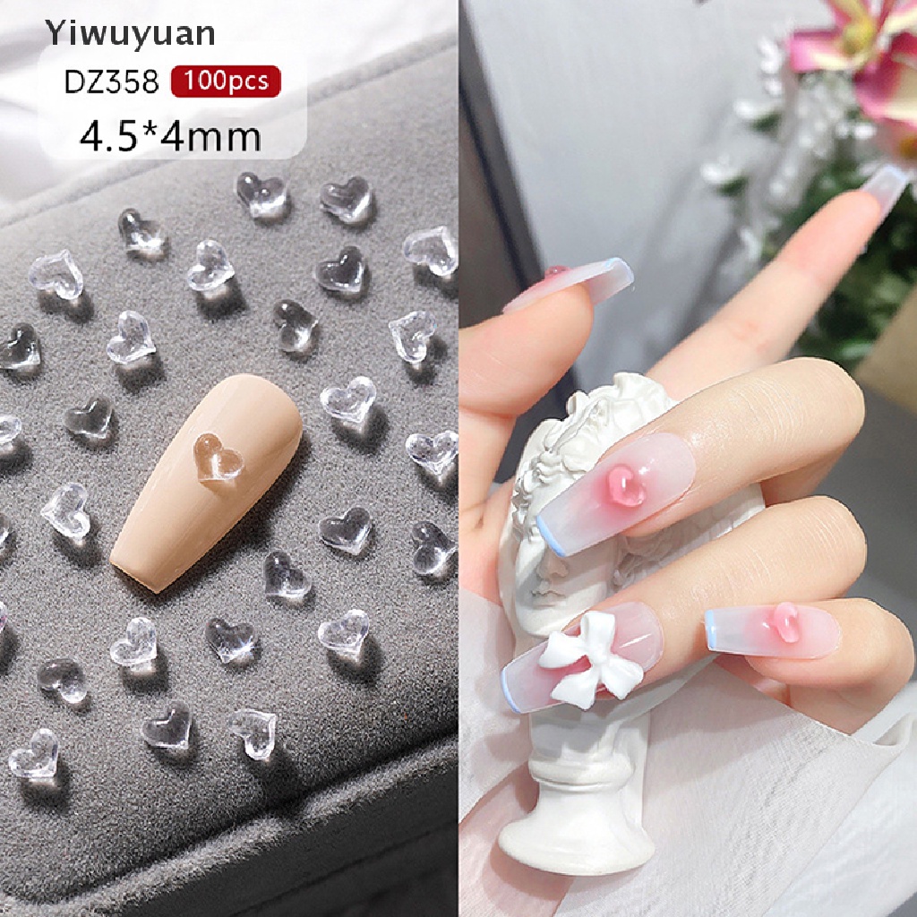 Bộ 100 Hạt Đá Đính Móng Tay 3D DIY