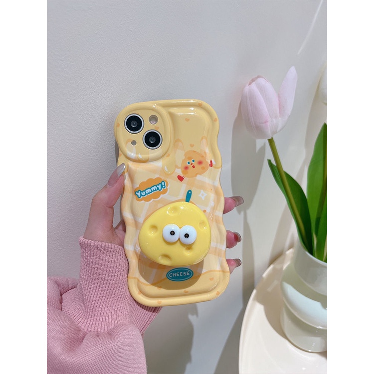 Ốp Điện Thoại Silicon Họa Tiết Phô Mai Hoạt Hình Cho Apple 14 13Promax 12 / 11 xsmax / 8 / 7p