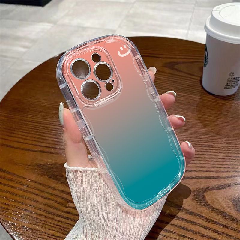 ✅Ốp Điện Thoại Mềm Trong Suốt Chống Sốc In Hình Mặt Cười Cho Iphone 118p / xs12 Xs13 14Promax Xr / 7