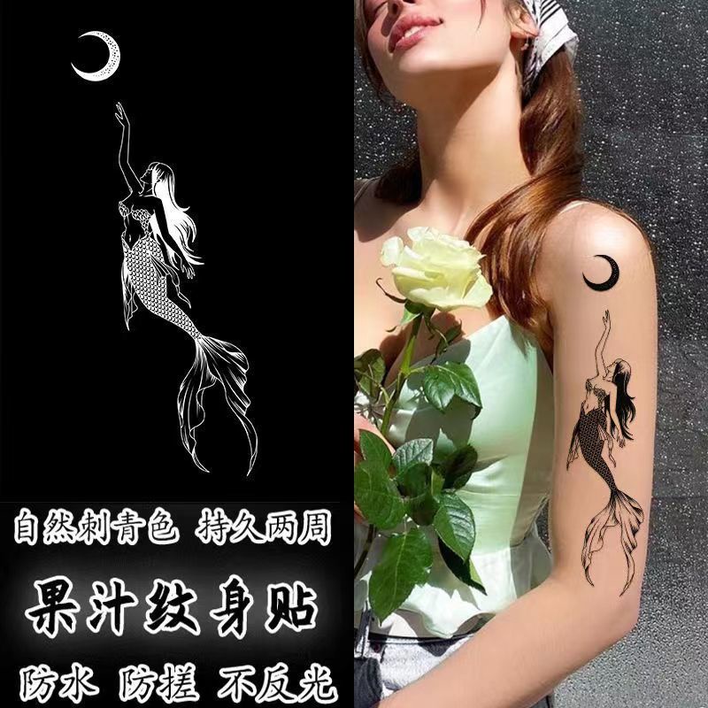 Hình Xăm Dán Cánh Tay / Chân Thảo Dược Bán Vĩnh Viễn Hoa Ngôi Sao / Mặt Trăng / Nàng Tiên Cánh Tay / Nước Ép