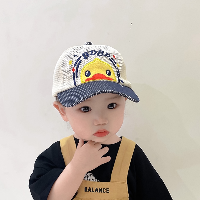 Mũ Lưỡi Trai Chống Nắng Phối Lưới Thời Trang Mùa Hè Dễ Thương Cho Bé