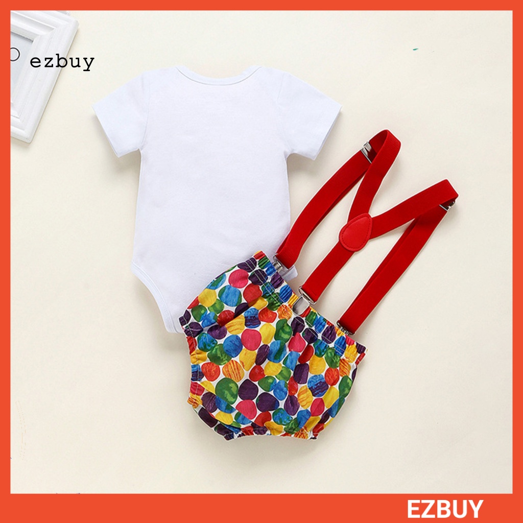 Bộ Áo Liền Quần Tay Ngắn Thoáng Khí In Họa Tiết Hoạt Hình Dễ Thương Thời Trang Cho Bé