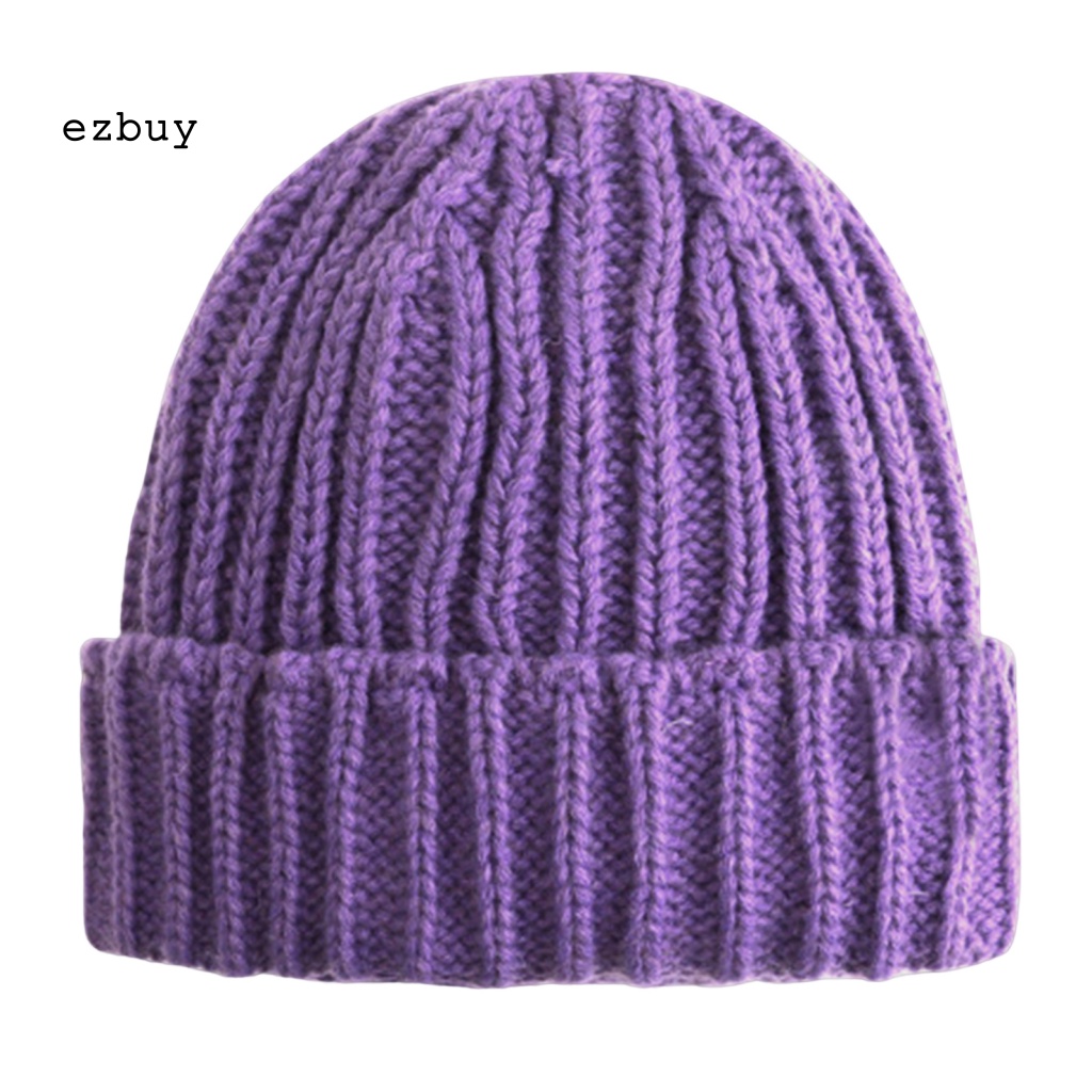 [EY] Mũ Len Polyester Dệt Kim Thoải Mái Mặc Hàng Ngày Dễ Phối Đồ Cho Trẻ Sơ Sinh