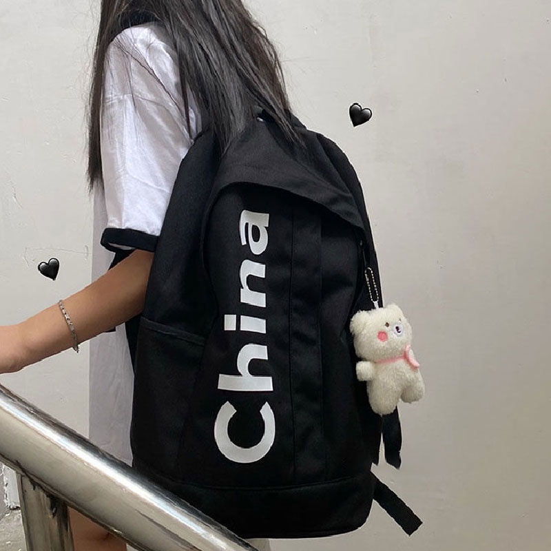 MISCHA Ba Lô nylon Siêu Nhẹ Sức Chứa Lớn Thời Trang Phong Cách Hàn Quốc Cho Nam Và Nữ