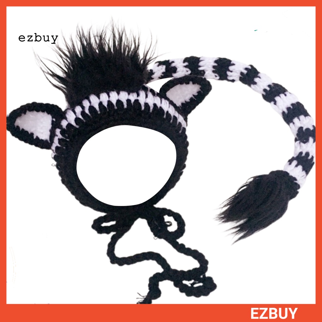 1 Set Mũ Cotton Sữa Thoáng Khí Unisex Làm Đạo Cụ Chụp Ảnh Cho Bé Sơ Sinh