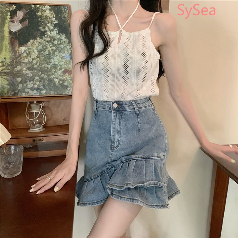 Áo Dệt Kim Không Tay Thời Trang Mùa Hè Quyến Rũ Cho Nữ