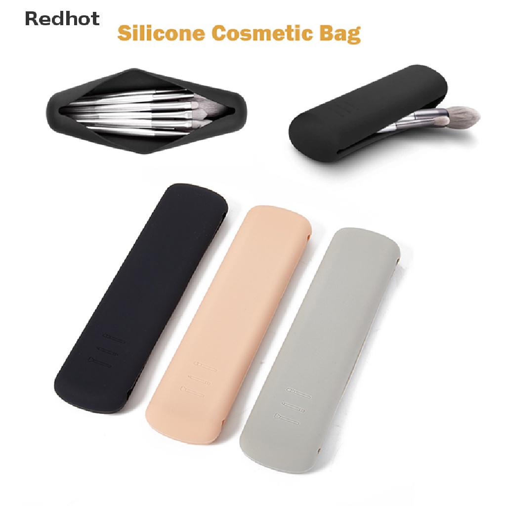 Túi Silicone Đựng Cọ Trang Điểm &lt; Redhot &gt; Túi Đựng Mỹ Phẩm Du Lịch Sắp Xếp Gọn Gàng Đa Ứng Dụng