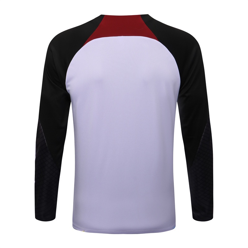 Liverpool dài tay áo nửa zip áo thể thao nam cộng với kích thước đầu ngón tay cái đâm thiết kế