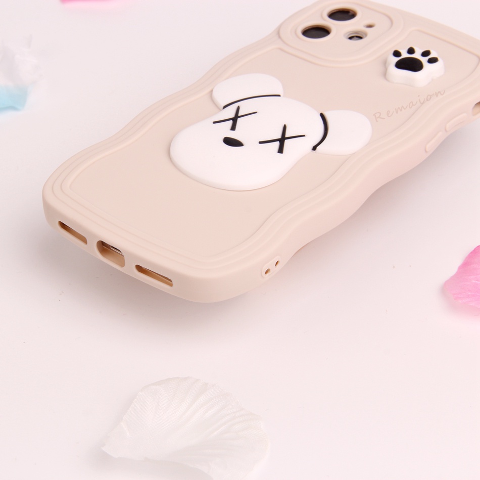 Ốp Điện Thoại Silicon Mềm Hình Gấu 3D Cho iPhone 11 12 13 14 Pro MAX + Mini X XR XS MAX 6 S 7 8 + SE 2020 11Pro 12pro 13Pro