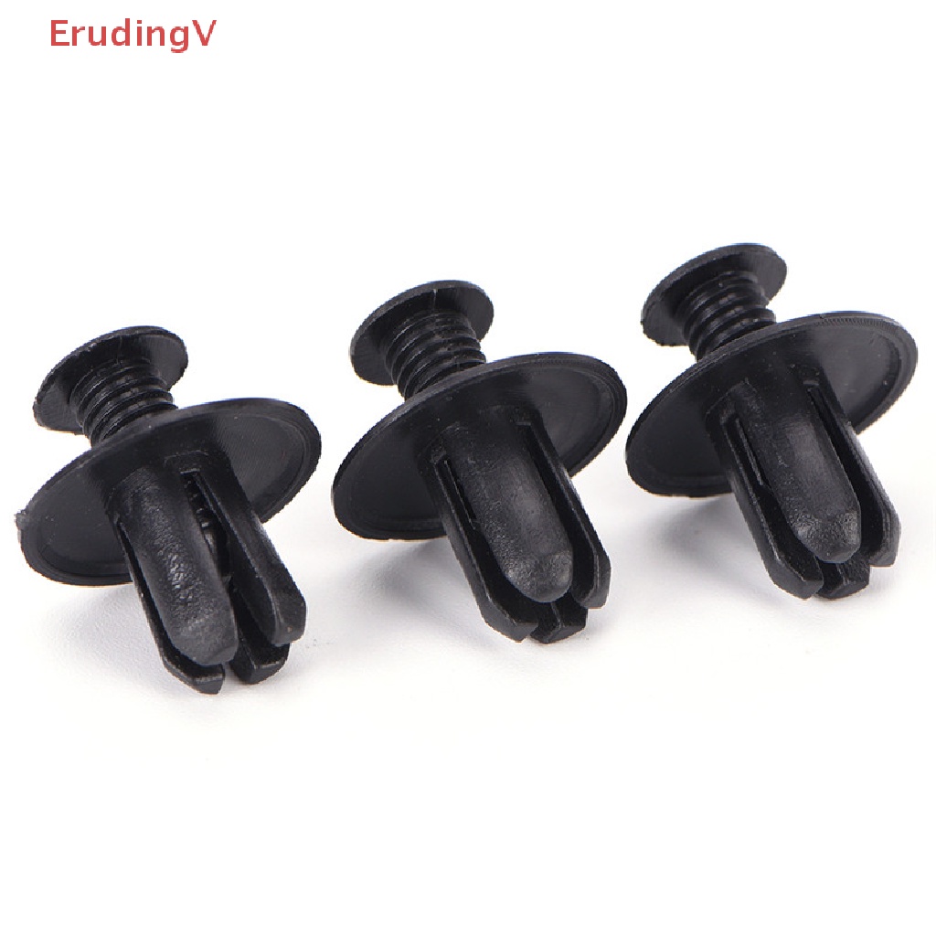 FENDER Set 50 Đinh Tán Nhựa Màu Đen 8mm Chuyên Dụng Cho Cản Trước Xe Hơi