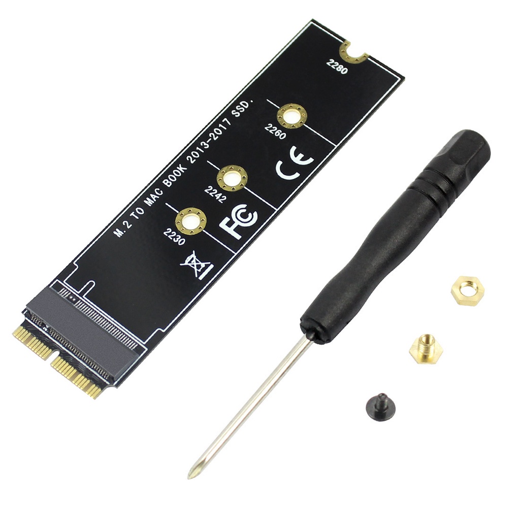 Thẻ Chuyển Đổi XT-XINTE M key M.2 Cho NGFF PCIe SSD Apple MACBOOK Air 2013~2017 A1465 A1466 Pro A1398 A1502 A1419 2230-2280 SSD