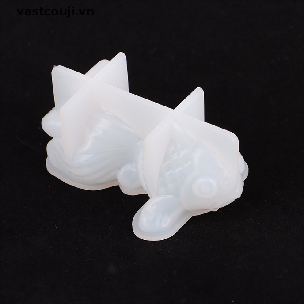 Bộ 2 Khuôn Silicon Làm Trang Sức Hình Cá Vàng 3D DIY