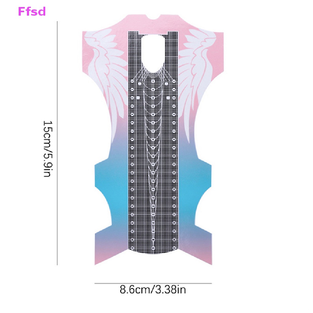 Set 100 Miếng Dán Acrylic Uv Hỗ Trợ Nối Dài Móng Chuyên Nghiệp