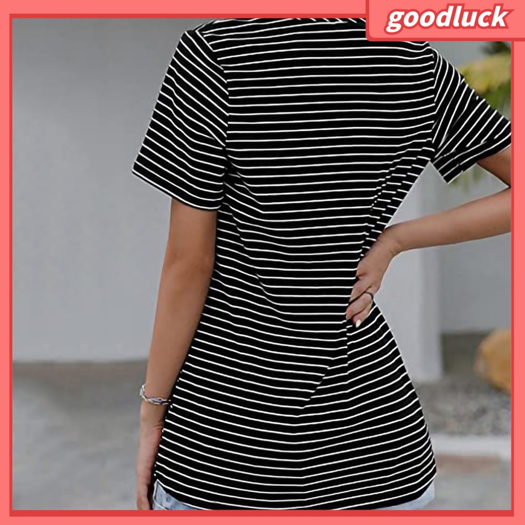 Áo Thun Tay Ngắn Cổ Tròn Màu Trơn Dáng Rộng Phối Túi Thời Trang Đường Phố Cá Tính Cho Nữ