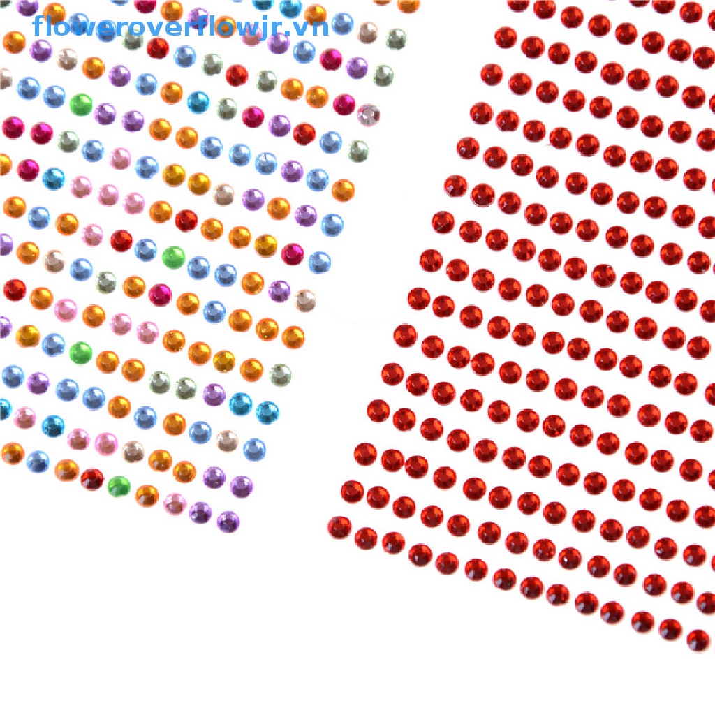 Bộ 750 Hạt Đá Trang Trí Điện Thoại / Xe Hơi 3mm DIY