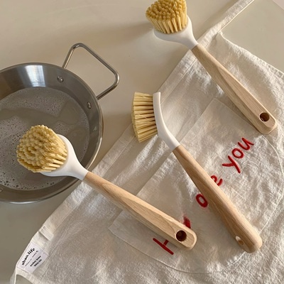 Bàn Chải Vệ Sinh Nhà Bếp Tay Cầm Dài Không Dầu Đa Năng