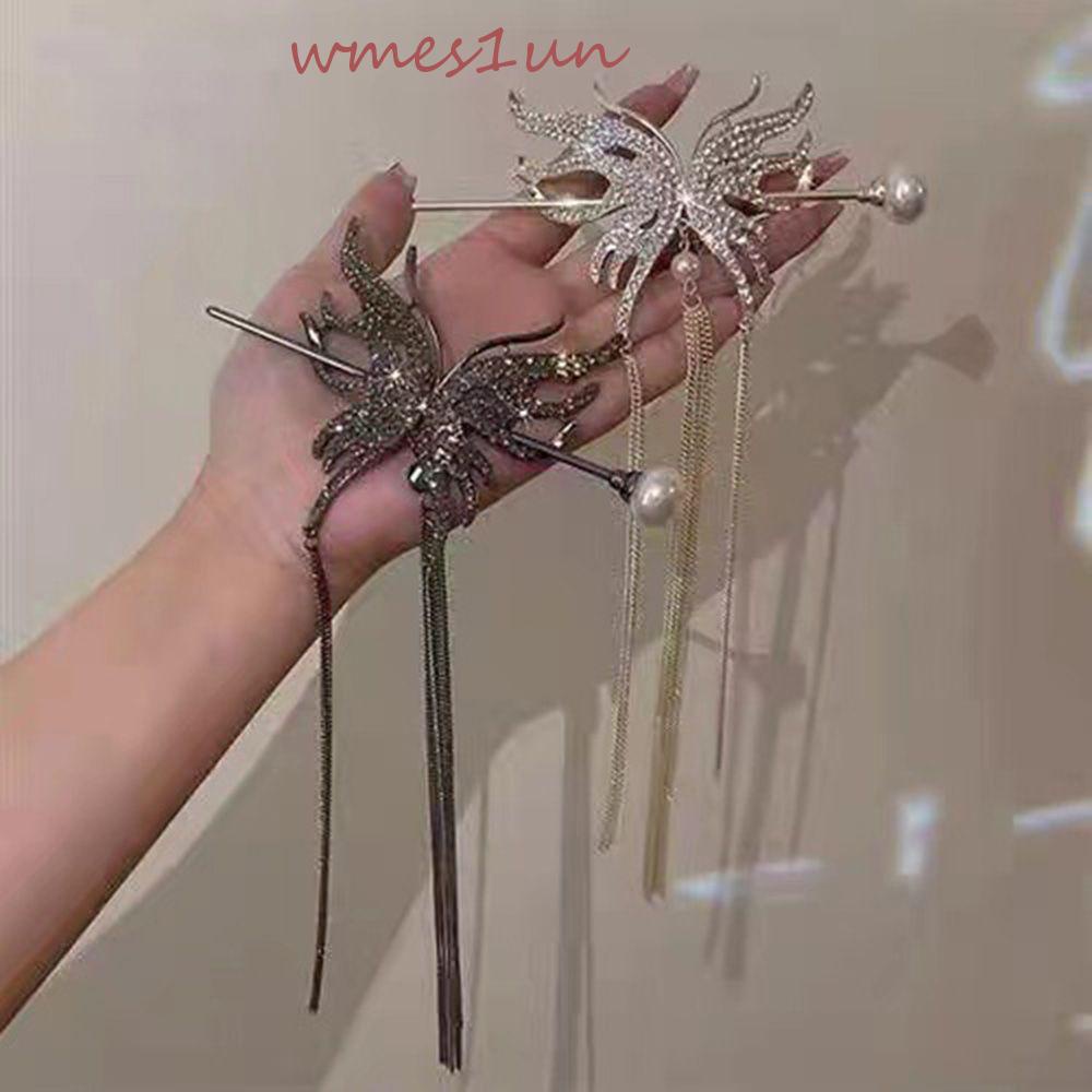 Kẹp Tóc Đuôi Ngựa Dạng Dây Xích Dài 15H Phong Cách Vintage Cho Nữ