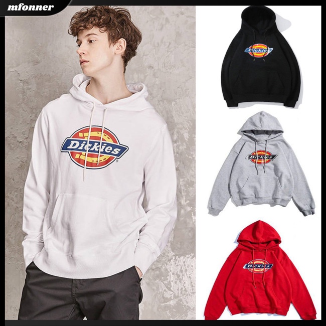 Áo Hoodie Dickies Lót Nhung Dày Dặn Dáng Rộng Thời Trang Thu Đông Cho Nam Và Nữ