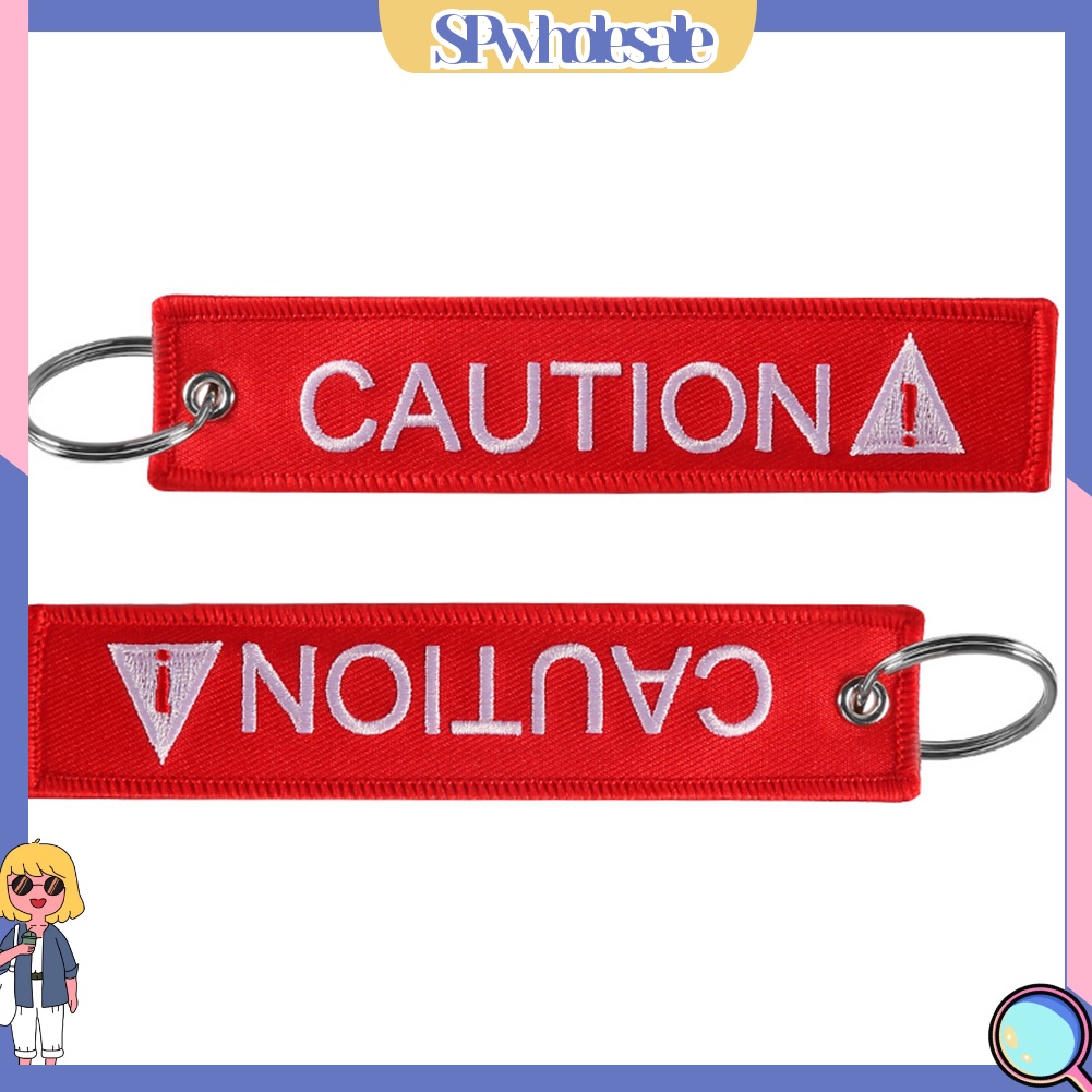 <SPwholesale> Móc Khóa Thêu Chữ SPwholesale > CAUTION Divir