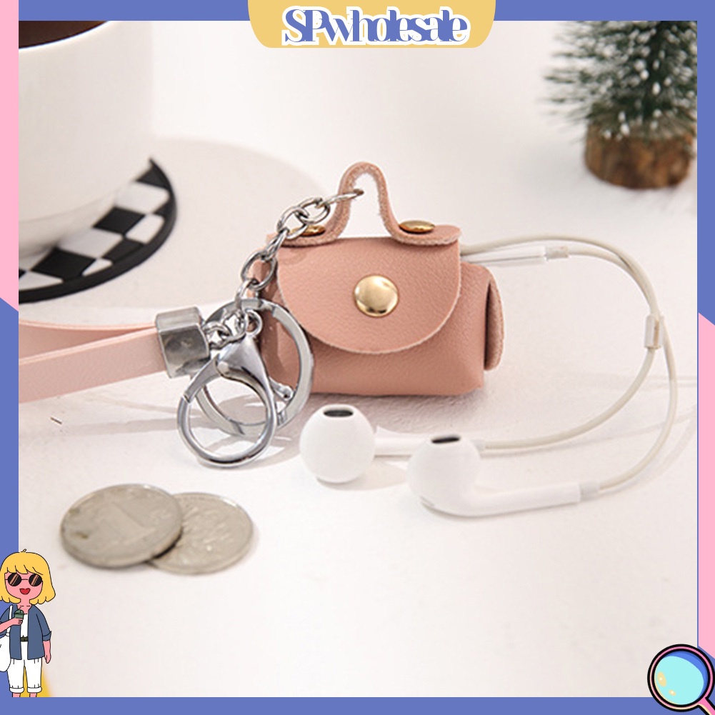 <SPwholesale> Túi Giả Da Mini Đựng Tai Nghe / Móc Khóa Đa Năng