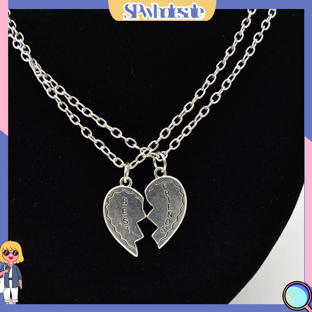 <SPwholesale> Bộ 2 Vòng cổ Mặt Hình Trái Tim Thời Trang Cho Cặp Đôi