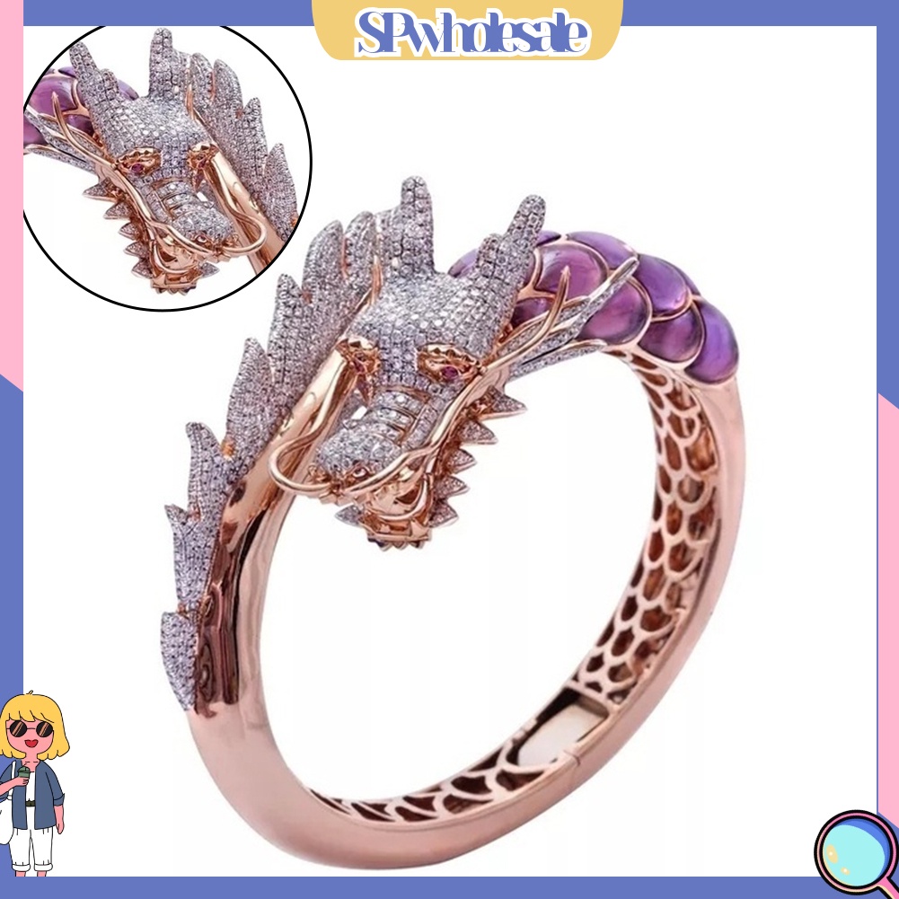 <SPwholesale> Nhẫn Hình Rồng Đính Đá Thời Trang Cho Nữ