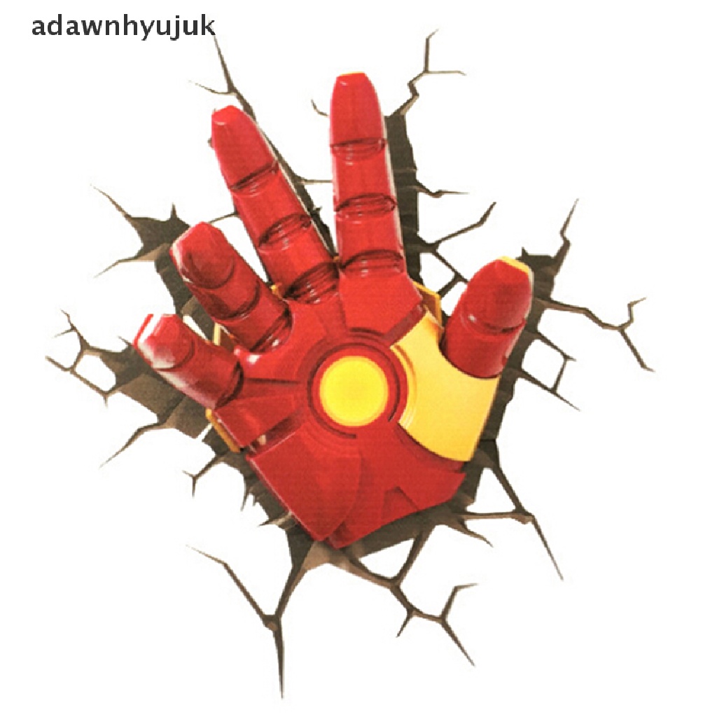 1 Miếng Dán Hình Người Nhện / Người Sắt 3d Sáng Tạo Trang Trí Xe Hơi