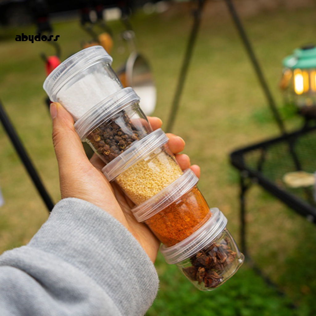 1 Bộ Hộp Đựng Muối Tiêu 2 Màu Trong Suốt Kèm Túi Đựng