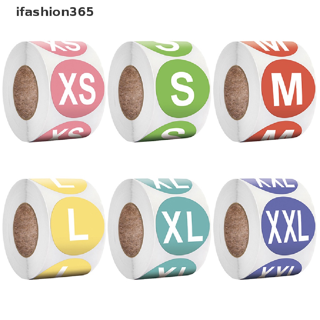 500 Nhãn Dán Kích Thước 2.5cm Dùng Trang Trí Quần Áo Tiện Dụng