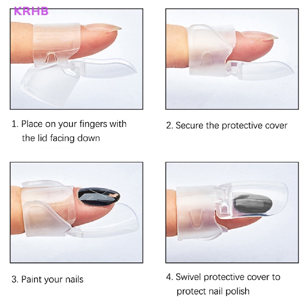 Set 10 Kẹp Nhựa Bảo Vệ Móng Tay Mới