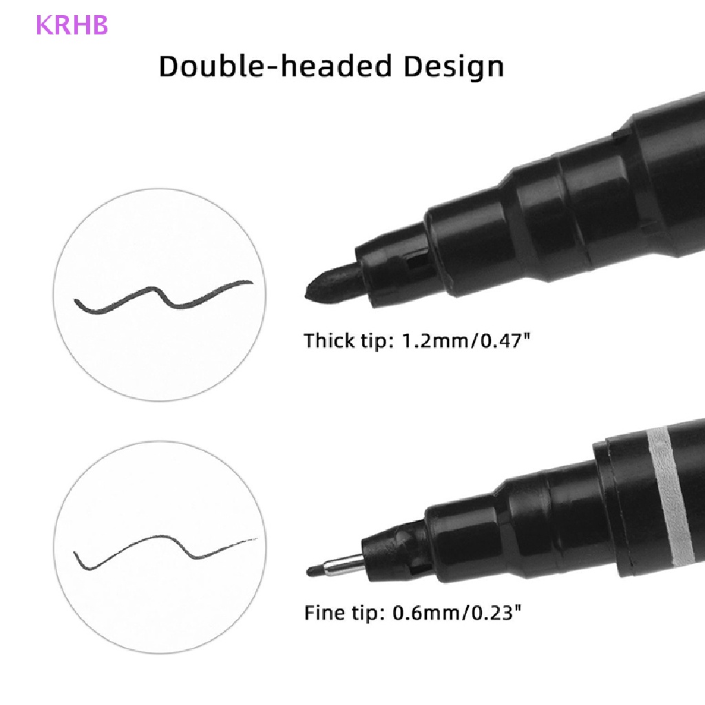 Set 5 Bút Đánh Dấu Hai Đầu Hỗ Trợ Xăm Hình Mới