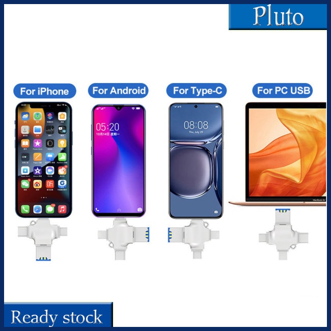 Đầu Đọc Thẻ 4 Trong 1 Usb 3.0 Micro Sd Sang Usb Otg Cho Iphone