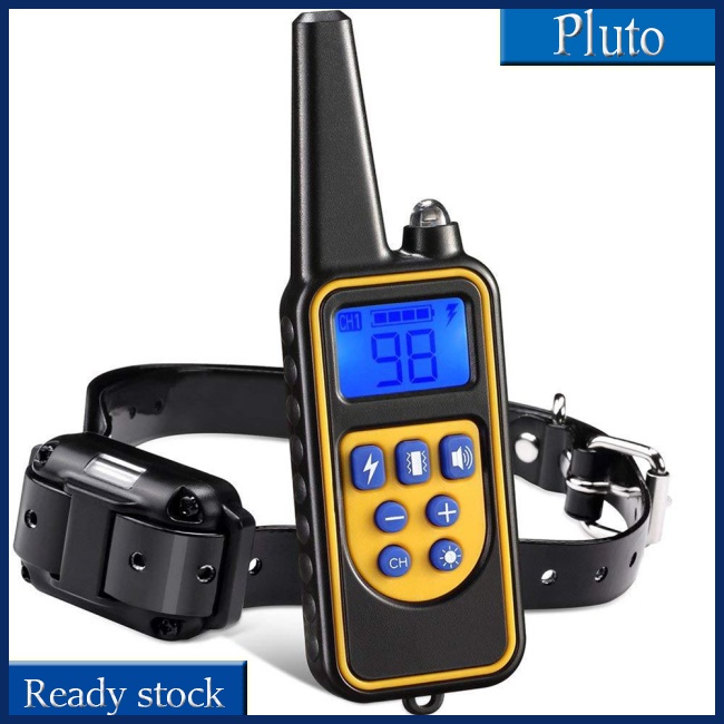 Vòng Cổ Huấn Luyện Chó Điện Tử 800m Có Thể Sạc Lại Được Với Màn Hình Lcd Huấn Luyện