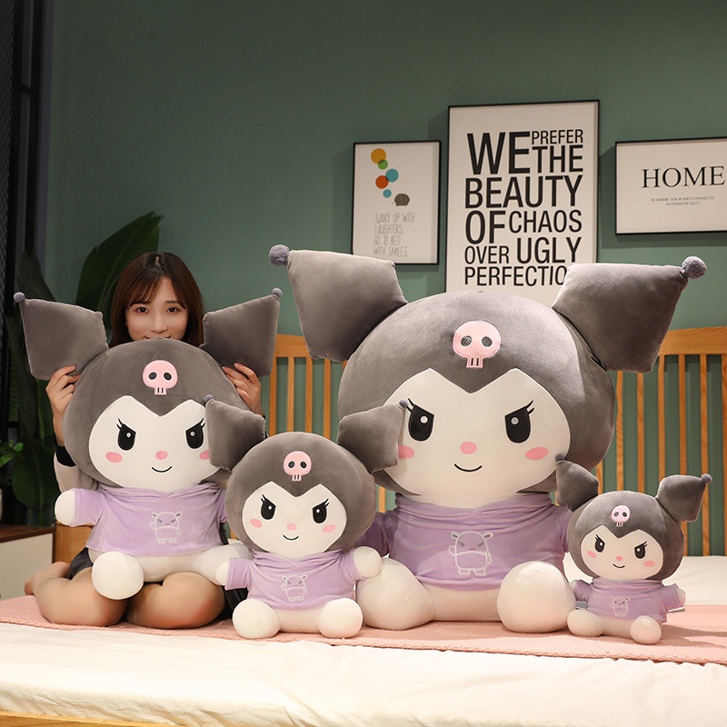 Thú Nhồi Bông Hình Sanrio Kuromi SY2 Dễ Thương Cho Bé YS2