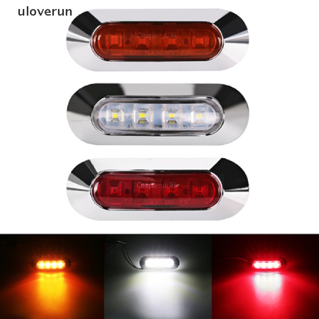 Đèn Led Cảnh Báo 4 Bóng 10V-30V Gắn Hông Xe Tải