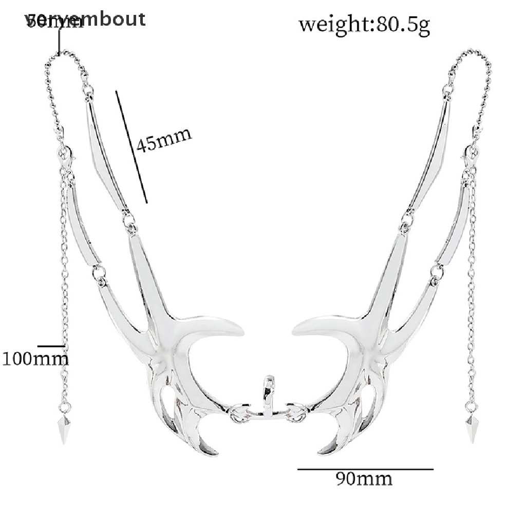 1 Mặt Nạ Rỗng Màu Bạc Phong Cách Gothic Thời Trang