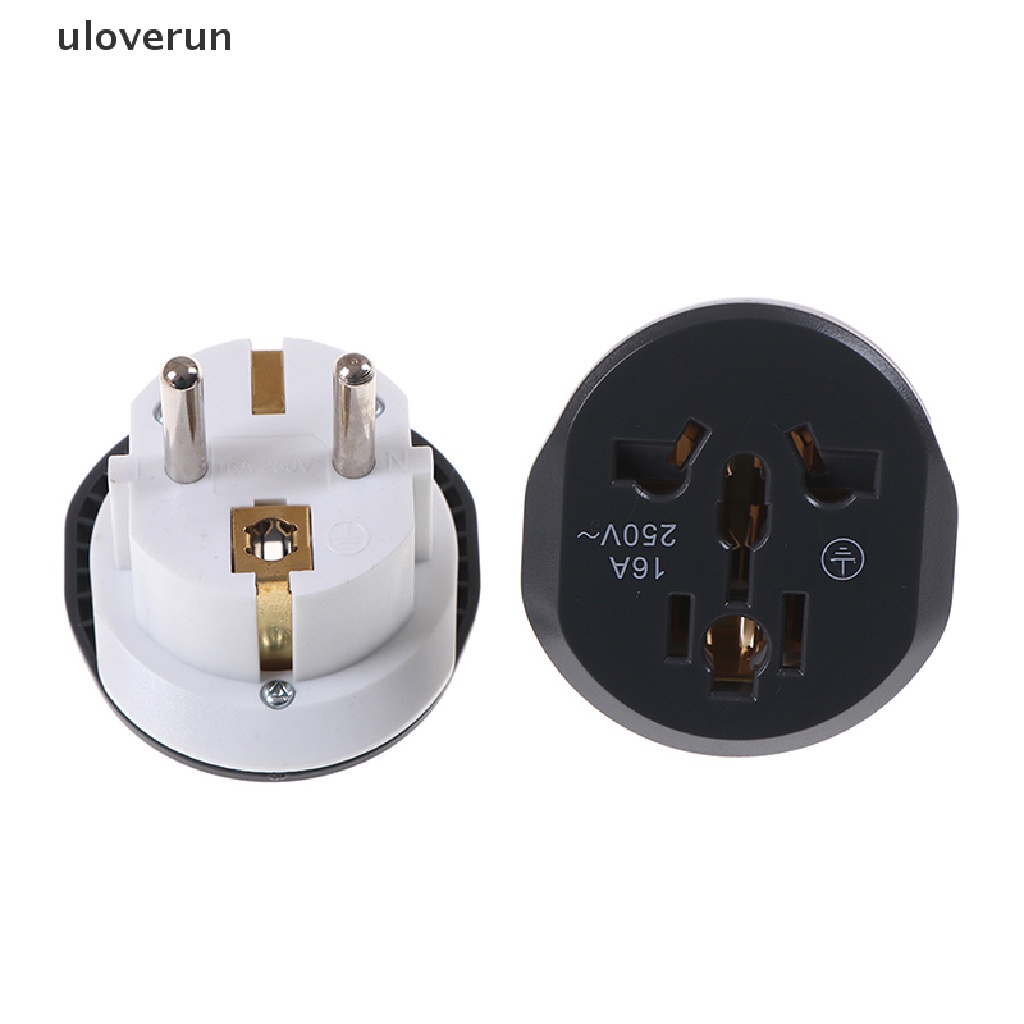 Phích Cắm Chuyển Đổi UK US AU Sang EU AC 16A Tiện Dụng