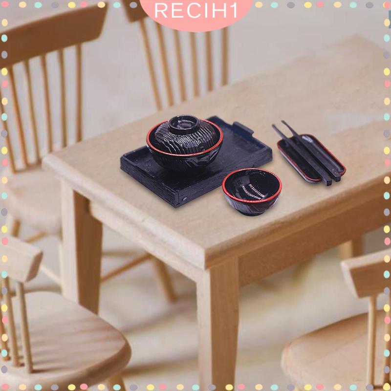 Bộ Dụng Cụ Ăn Uống Mini Kiểu Nhật Bản 1: 12 Dùng Trang Trí Nhà Búp Bê / 1 / 12