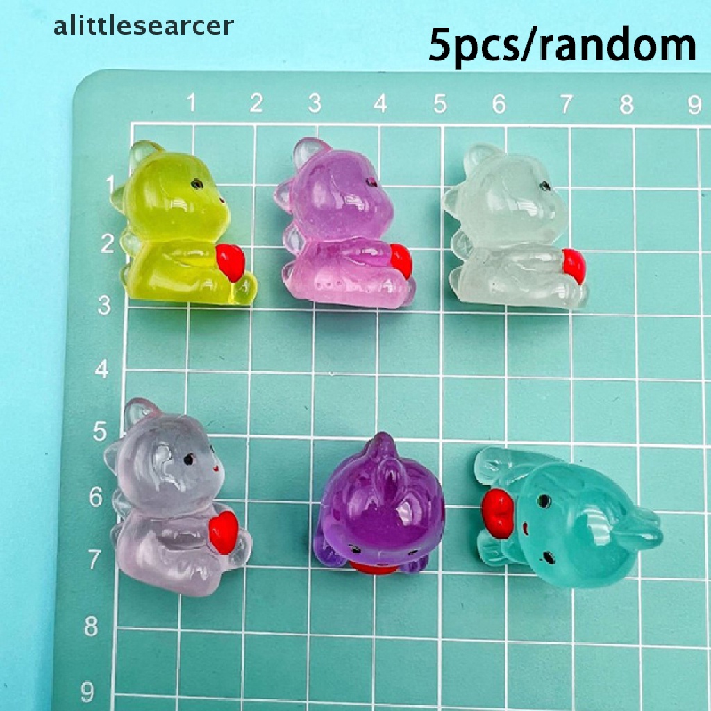 Bộ 5 Tượng Búp Bê Hoạt Hình Phát Sáng Trong Bóng Tối Trang Trí