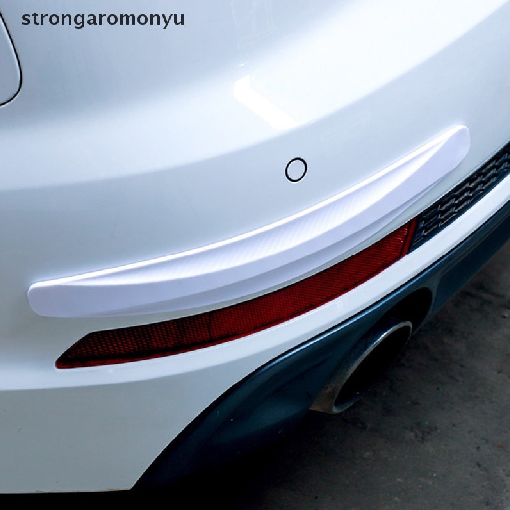 Bộ 2 Dải Dán Sợi Carbon Bảo Vệ Cản Trước Và Sau Chống Va Chạm Cho Xe Hơi