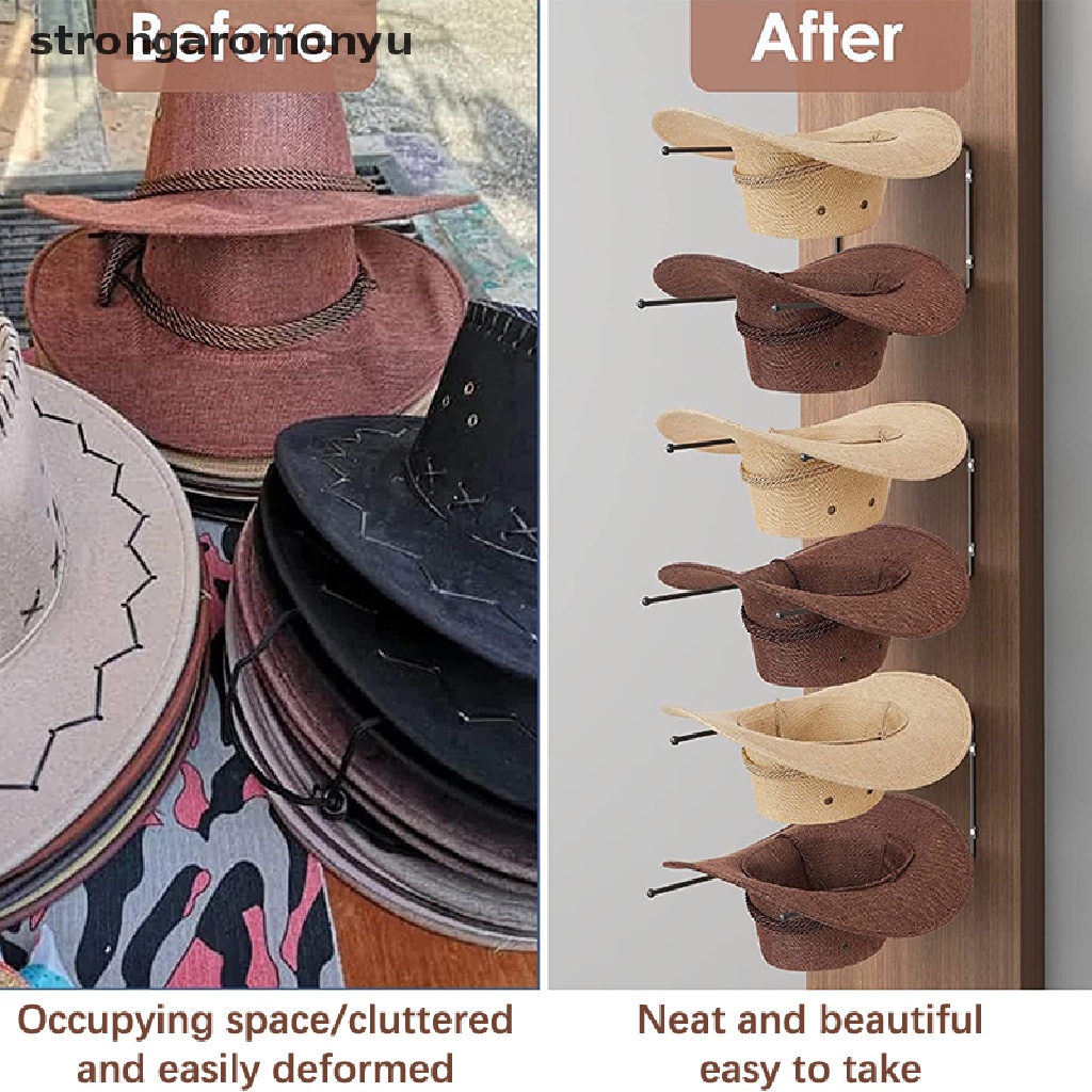 Giá Đỡ Trưng Bày Mũ Cao Bồi Gắn Tường Tiện Lợi