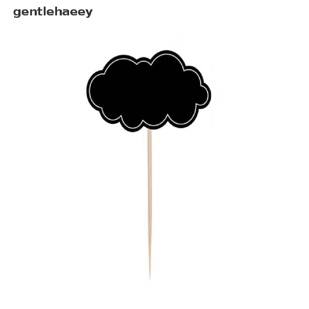 Set 10 / 24 Topper Hình Bảng Đen Viết Phấn Dùng Để Trang Trí Bánh Kem