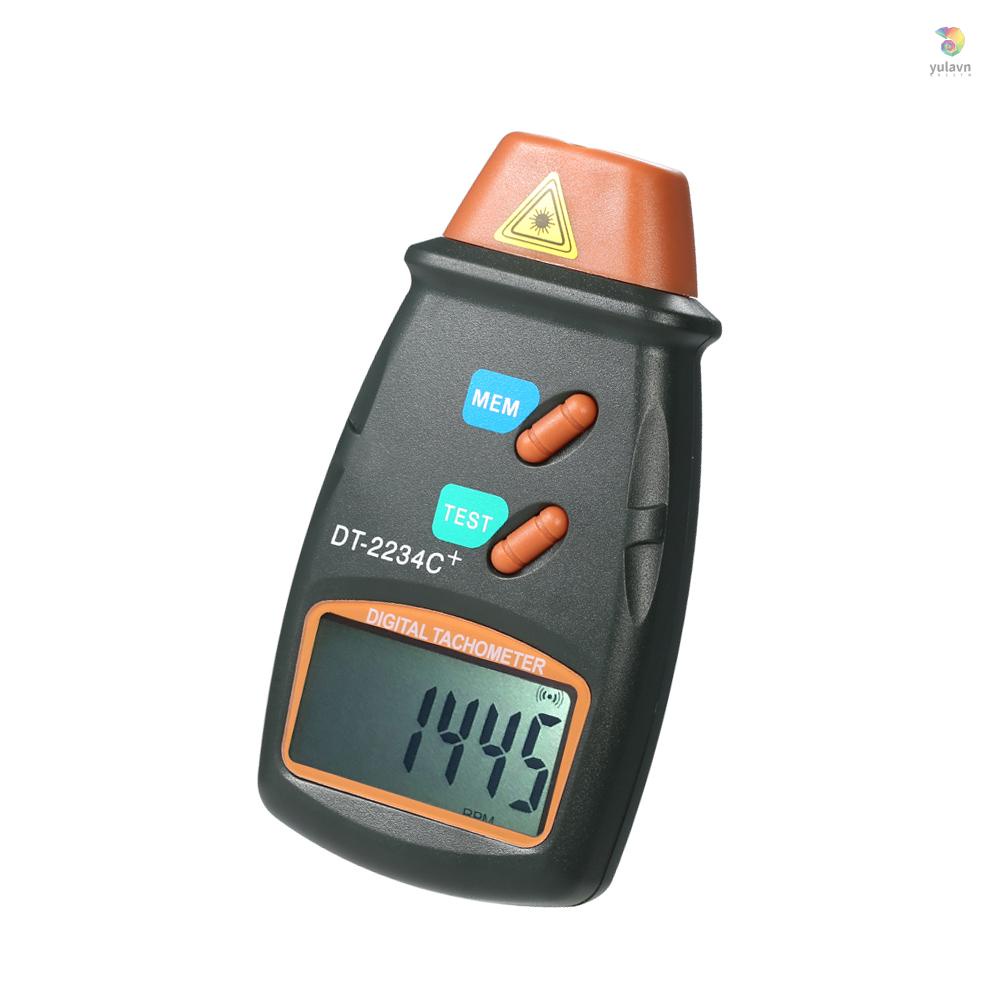 Đồng Hồ Đo Tốc Độ Kỹ Thuật Số Laser Không Tiếp Xúc Phạm Vi 2.5RPM-99,999RPM Kèm 3 Băng Phản Quang