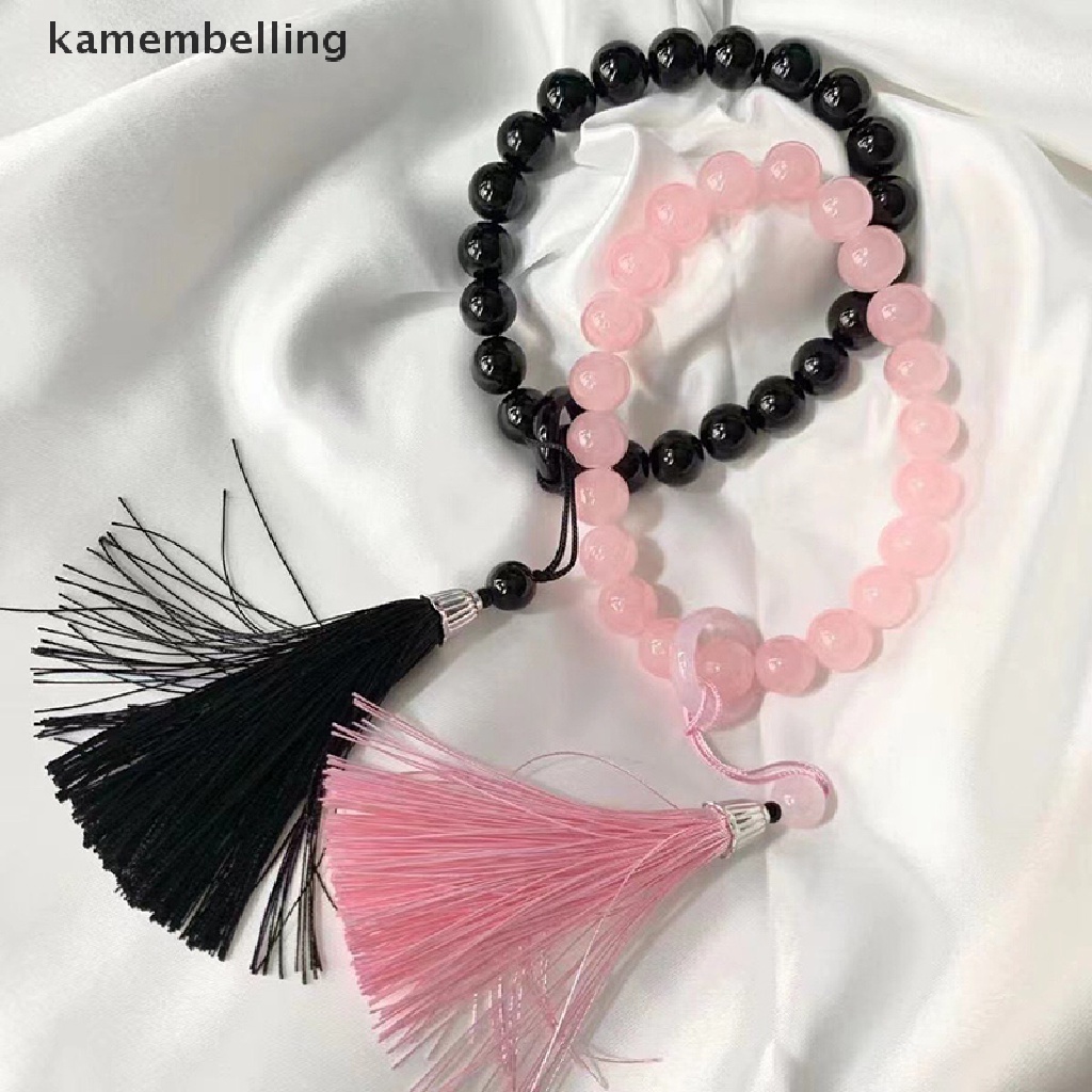 Kamembelling Vòng Tay Chuỗi Hạt Phật Giáo Tây Tạng Bằng Thủy Tinh Tự Nhiên Phối Tua Rua Cho Nam Và Nữ