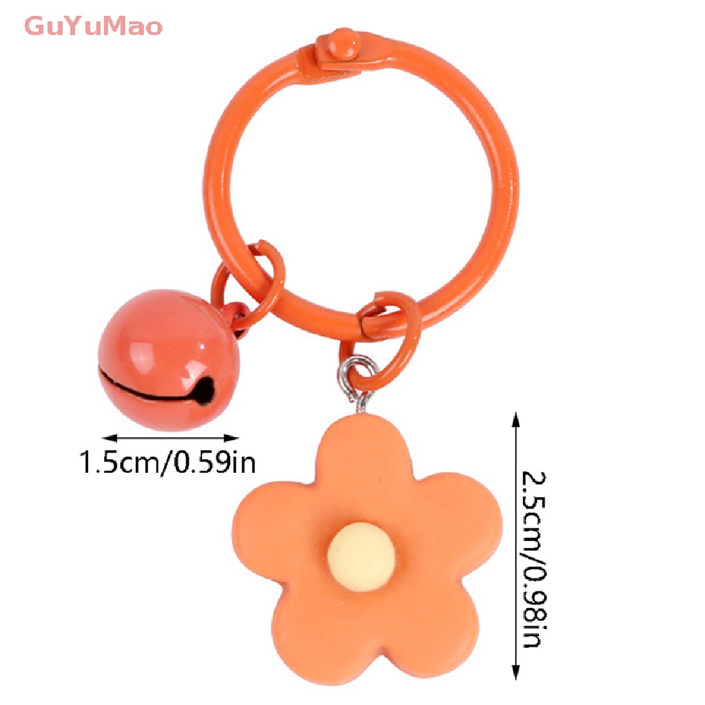 1 Móc Khóa Resin Thủ Công Hình Hoa Hoạt Hình Nhiều Màu Dễ Thương PRTA