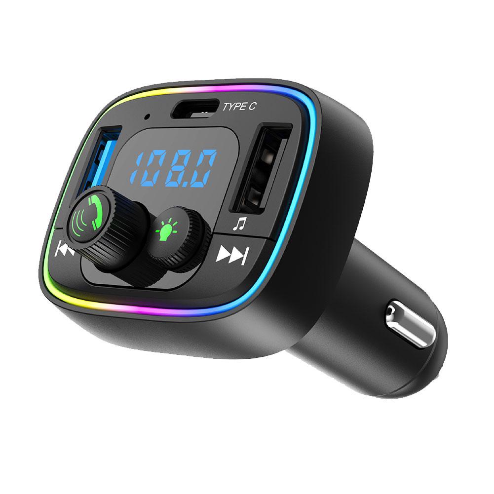 Bộ Sạc Xe Hơi Không Dây 5.0 Bluetooth FM MP3, USB, Loại PD - C, Adapter B1O1